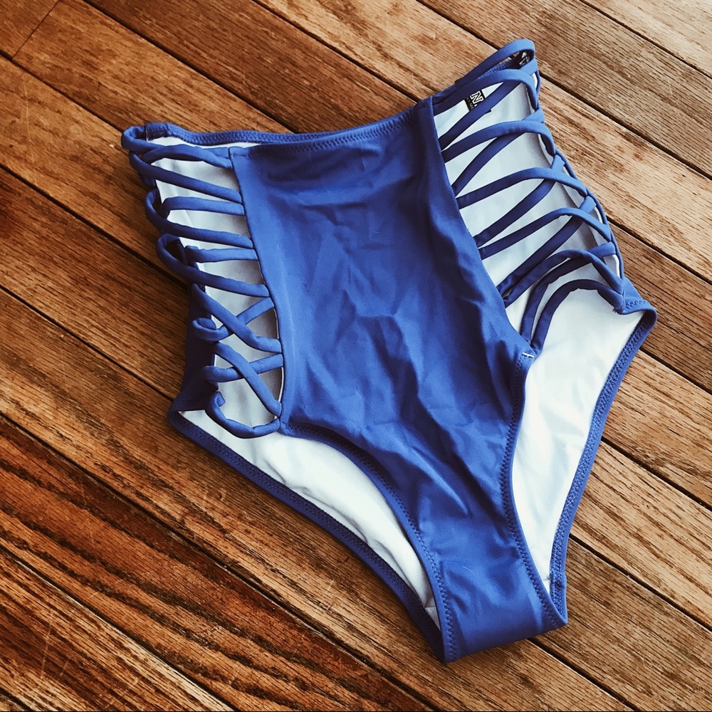 NWT Victoria’s Secret PINK Blue Swim Bottom